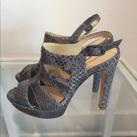 Alexandre Birman Snakeskin Sandals